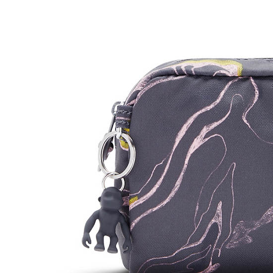 Kipling Gleam Printed Pouch Çanta Gümüş | TR 1075GS